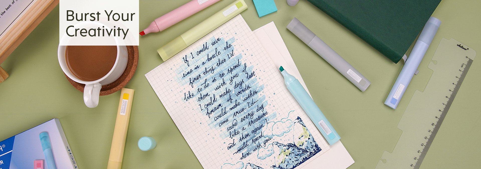 Writech_gel pen_pen_stationery_highlighters