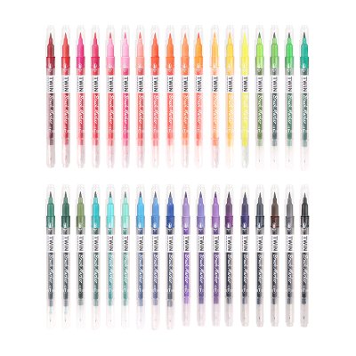 DUAL TIP BRUSH MARKER W-2001